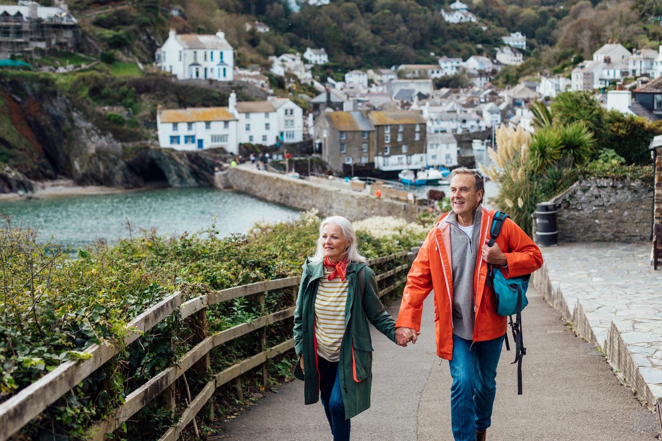 Couple enjoying a scenic getaway