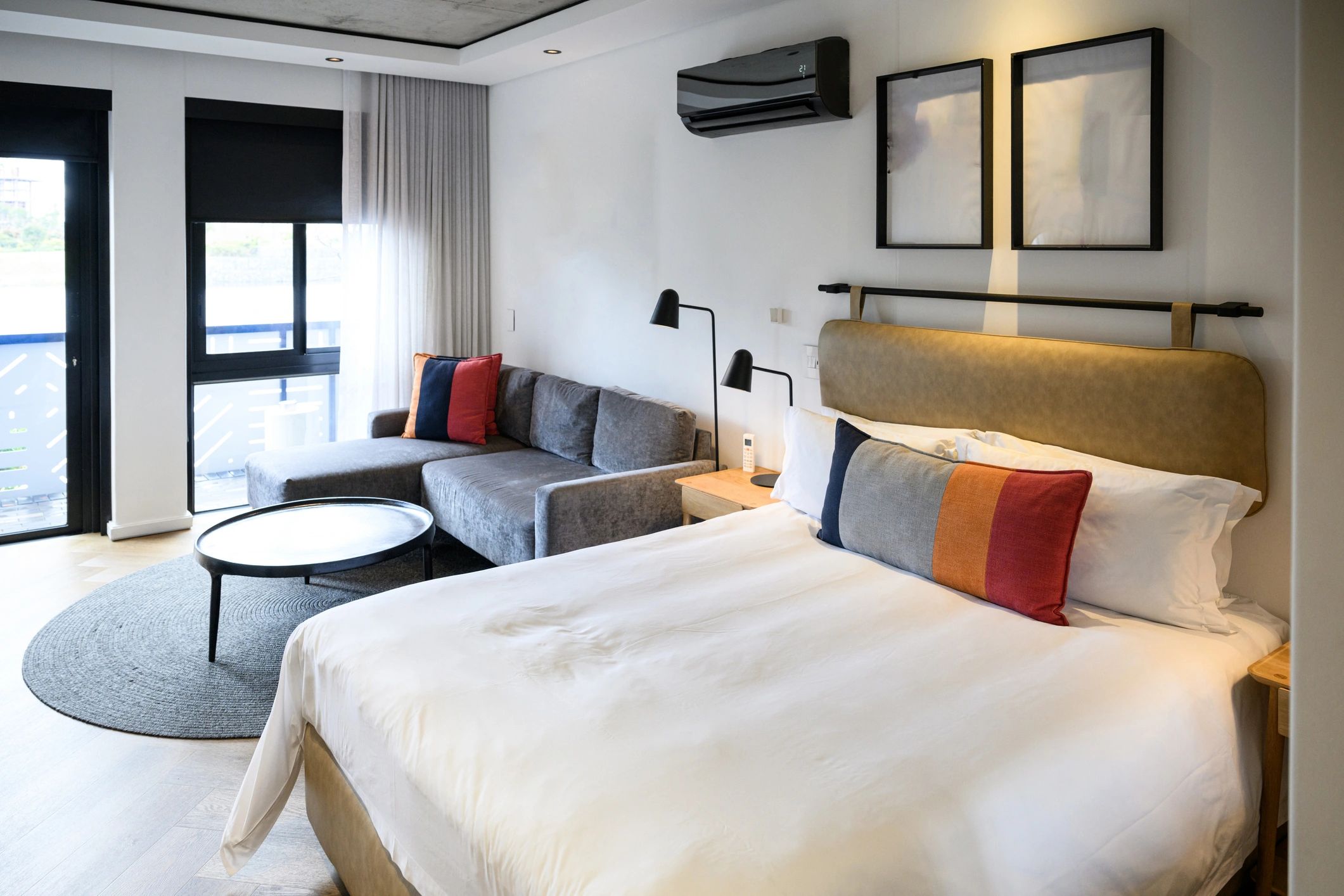 Modern hotel room interior for travelers